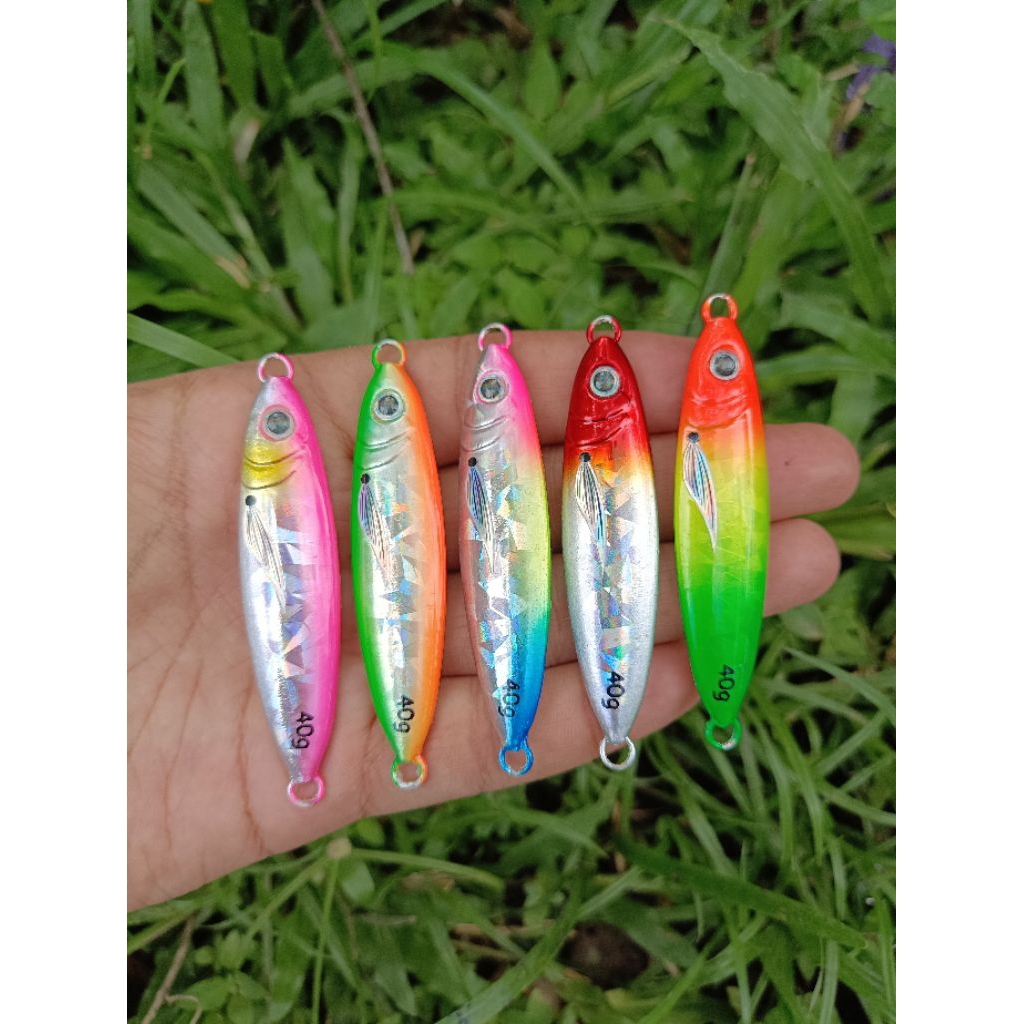 Umpan Metal Jig Colt Snipper Berat 40 & 60 Gram Warna Bervariasi Gid Menyala Dalam Gelap Cetakan CNC