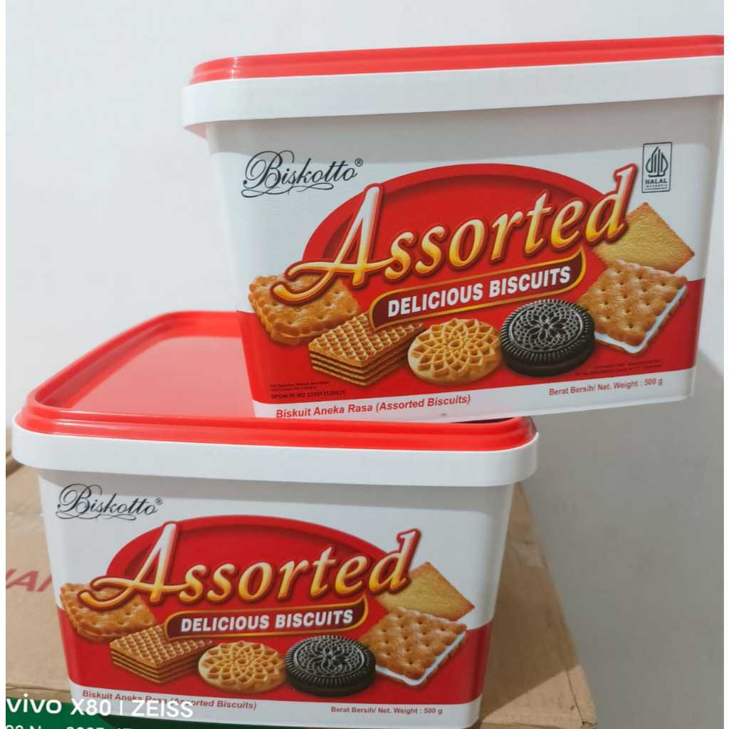Biskotto Assorted Delicious Biscuits 400g Tin / Biskotto Orange Assorted Cookies /Biscuit Kaleng Leb