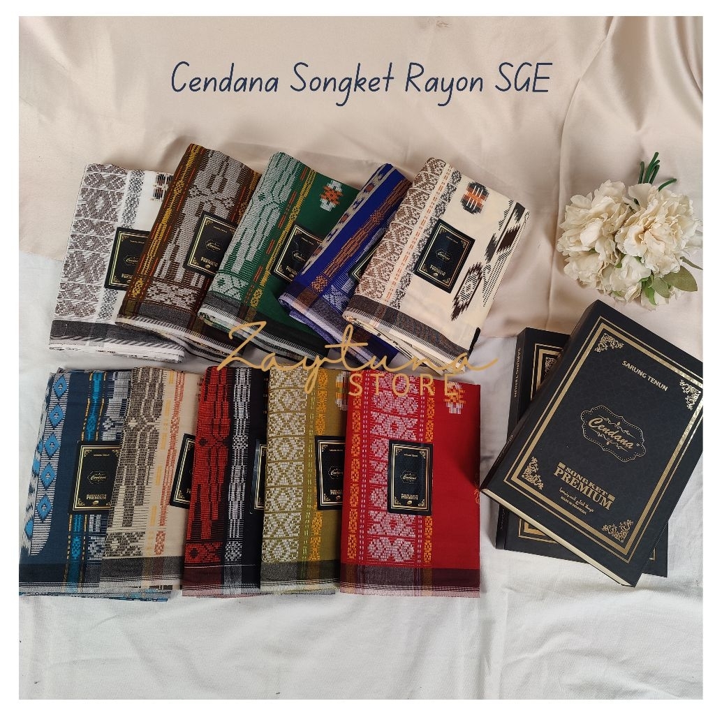 SARUNG CENDANA SONGKET RAYON SGE | Sarung Sholat Dewasa