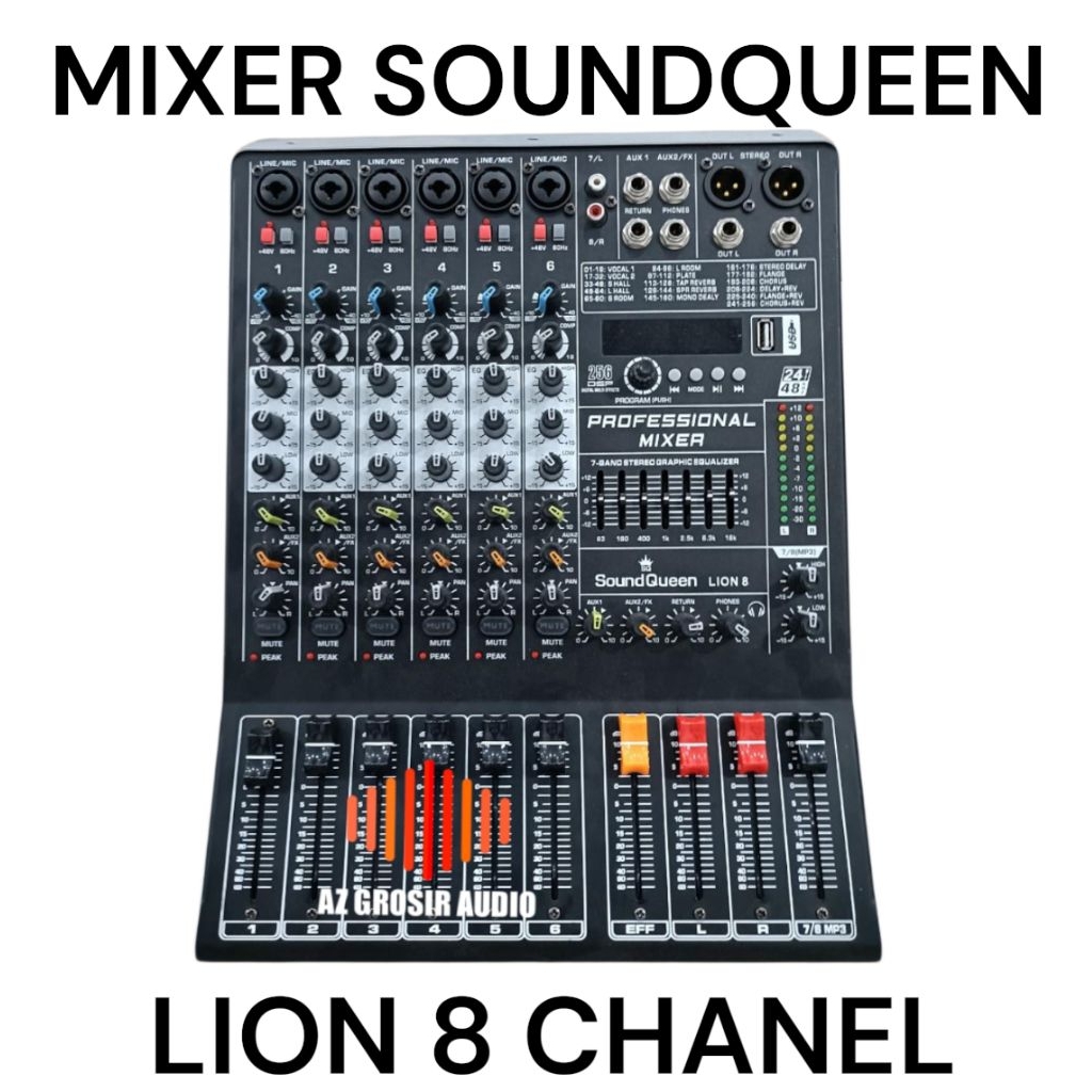 Mixer soundqueen lion 8 Chanel mixer soundqueen 8 chanel