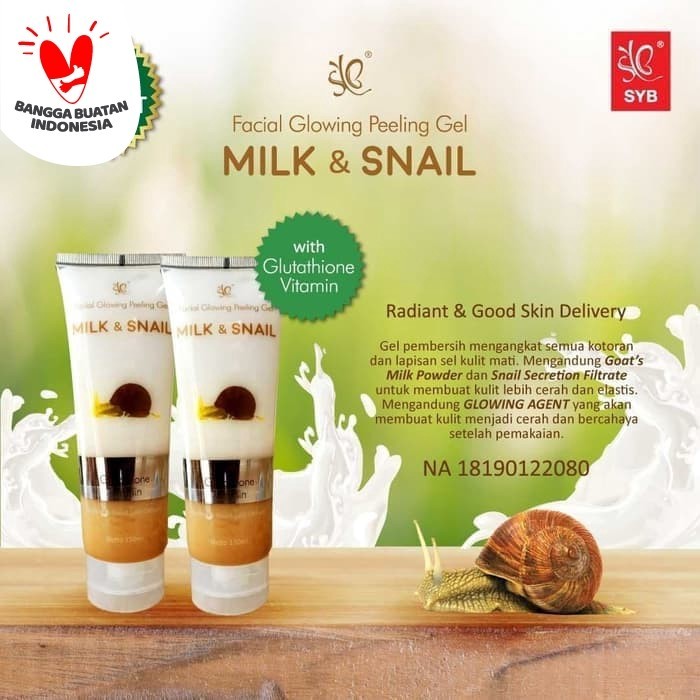 SYB FACIAL GLOWING PEELING GEL BARU / SNAIL PEELING GEL