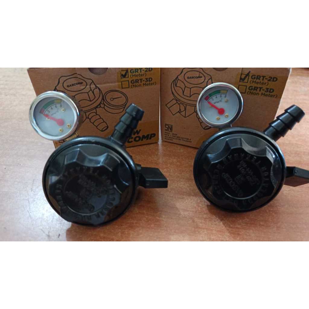 regulator kompor gas gascomp GRT 2D - regulator kompor gascomp GRT 2D - Regulator mungil handal gasc