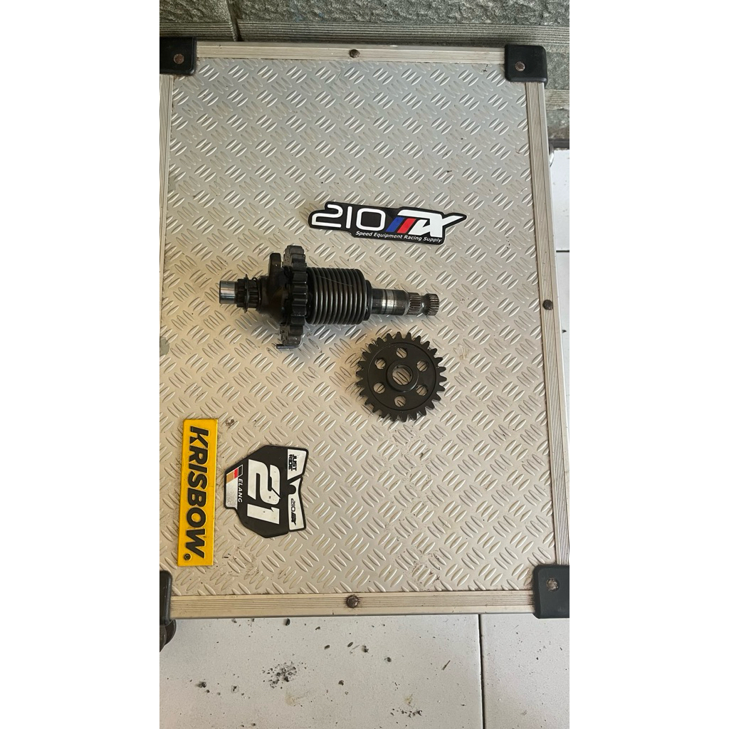 as selahan plus gigi kick stater klx