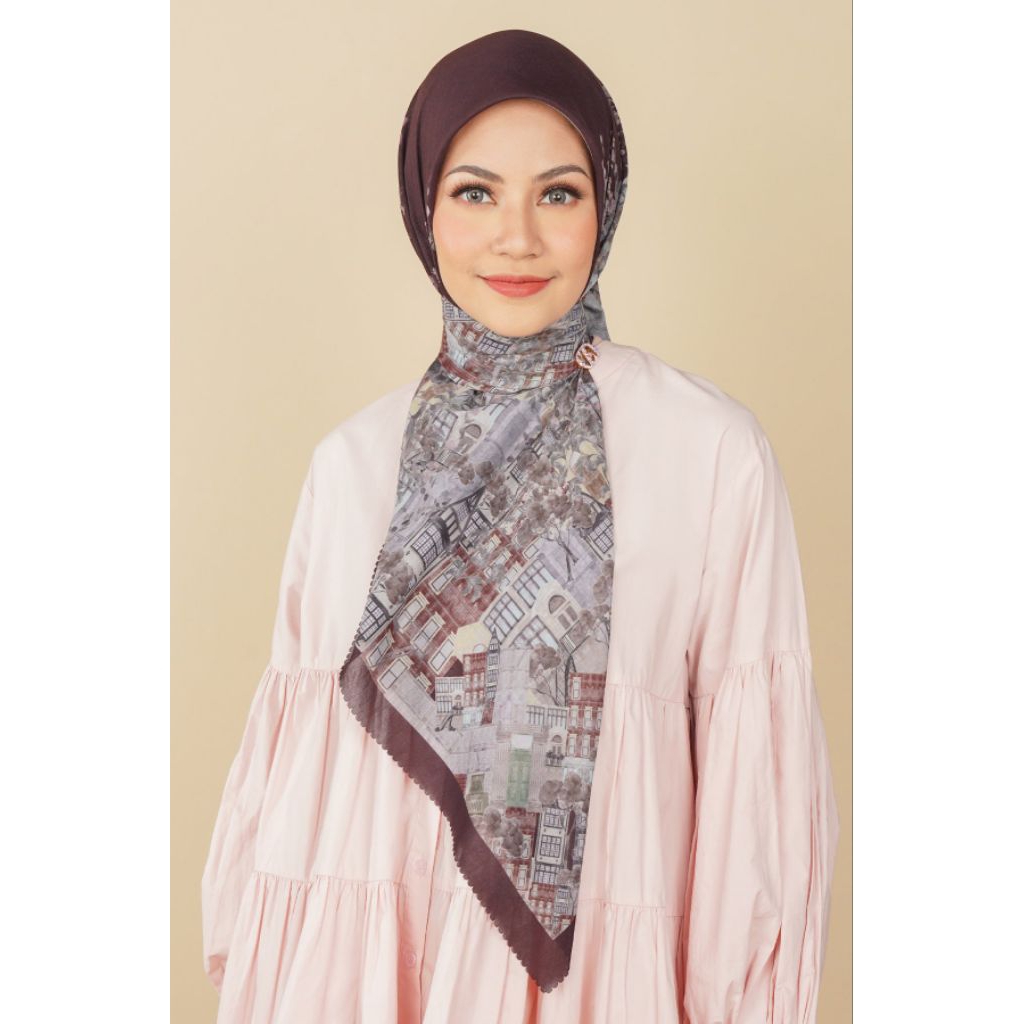 ZYTADELIA Soho Scarves Series-Maroon