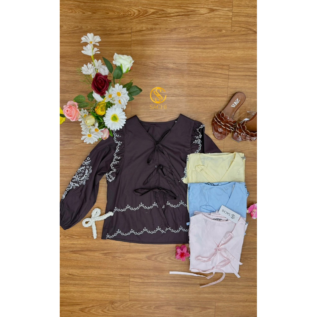 Atasan Blouse Wanita-Kemeja Wanita-Outfit Kekinian