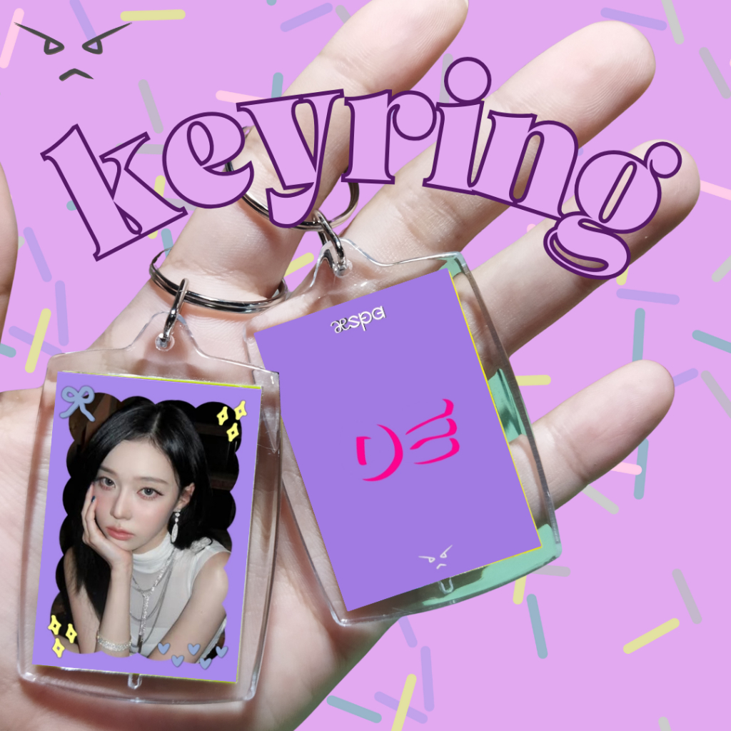 p0project Keyring Acrylic AESPA Karina Winter NingNing Giselle  KPop