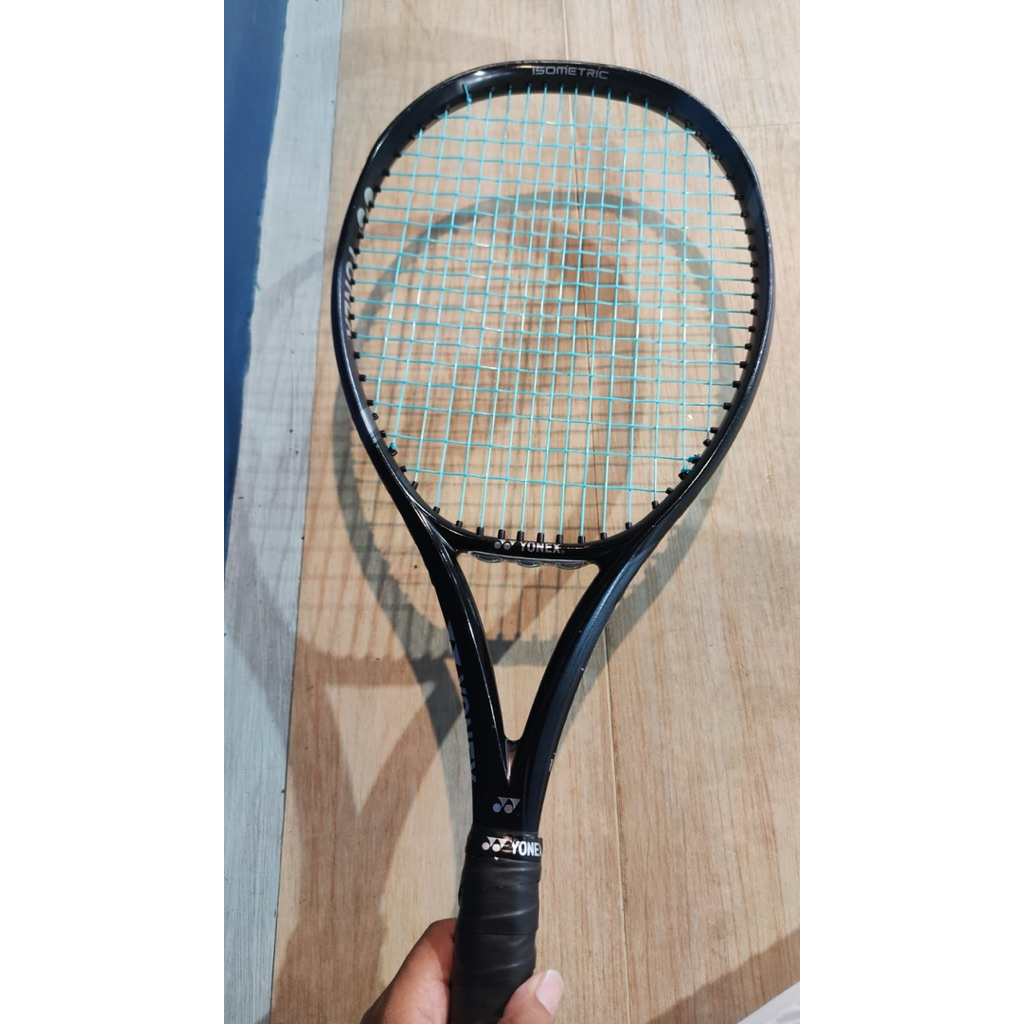 Raket Tenis Second Yonex Ezone 100L Aqua Night Black