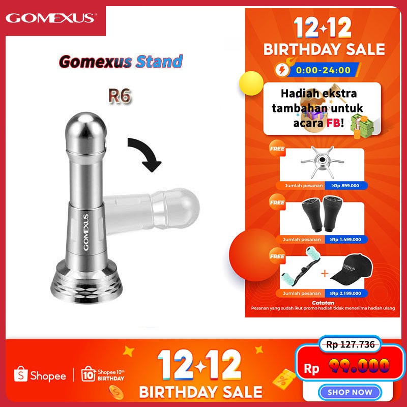 Gomexus Stand Pelindung Reel Pancing Flexible 800-5000 R6 (48Mm) Untuk Shimano Daiwa Ryobi Spinning 