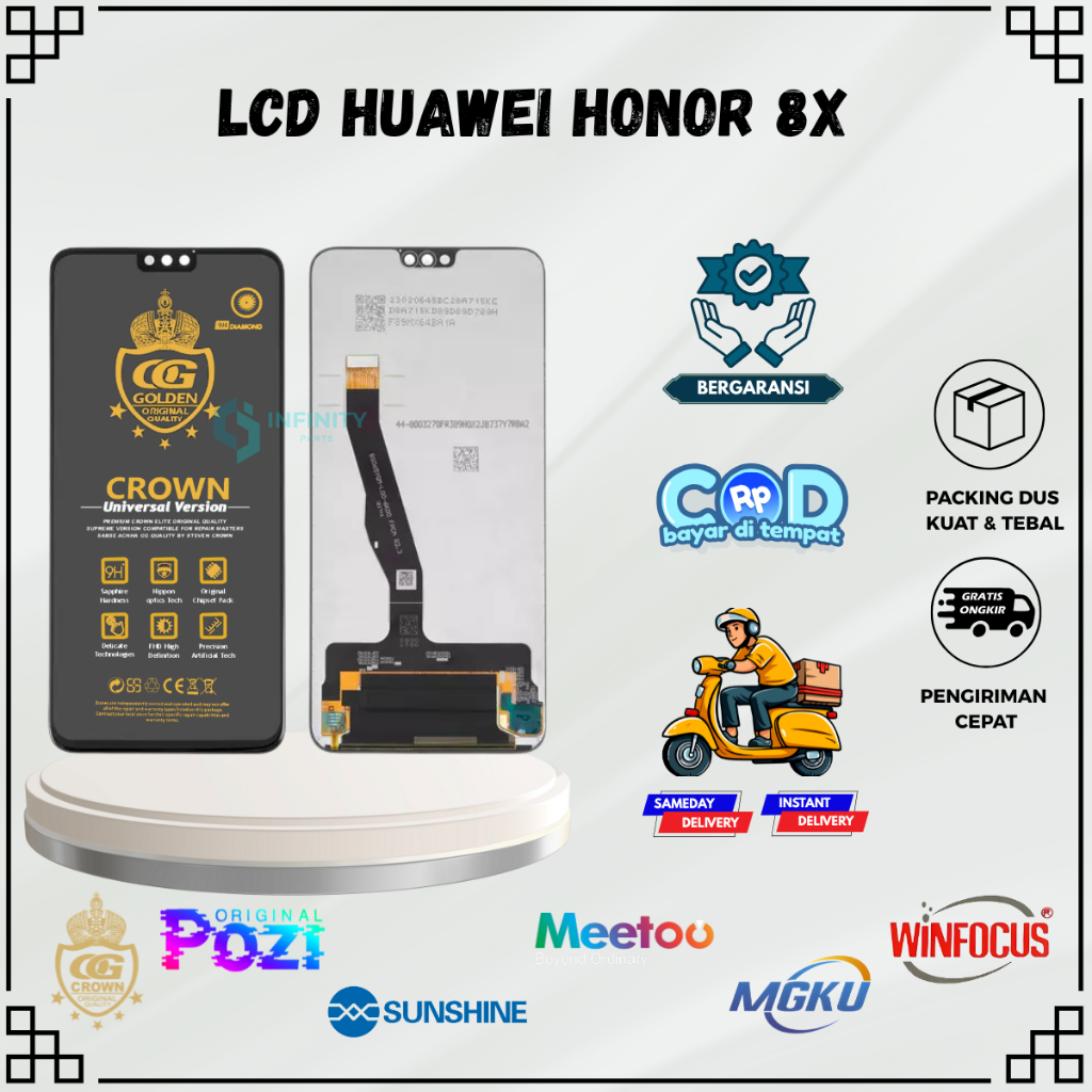 LCD HONOR 8X TOUCHSCREEN FULLSET COMPLETE ORIGINAL