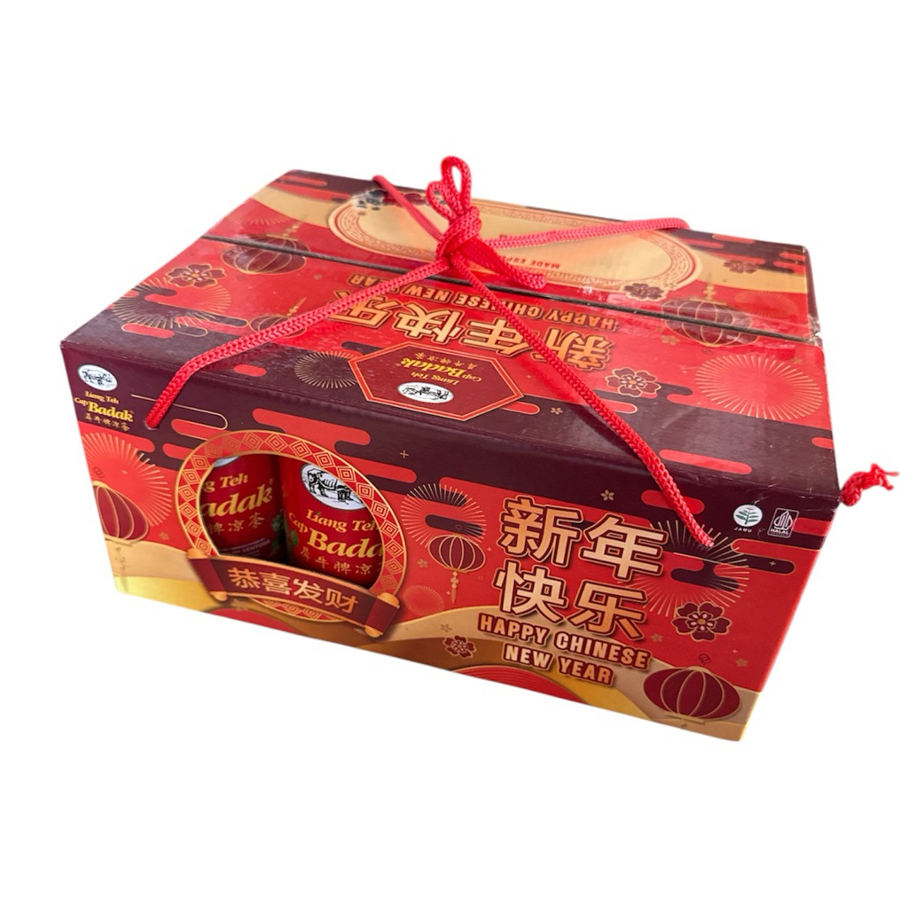 Liang Teh Cap Badak Minuman Kaleng Hampers Imlek isi 12