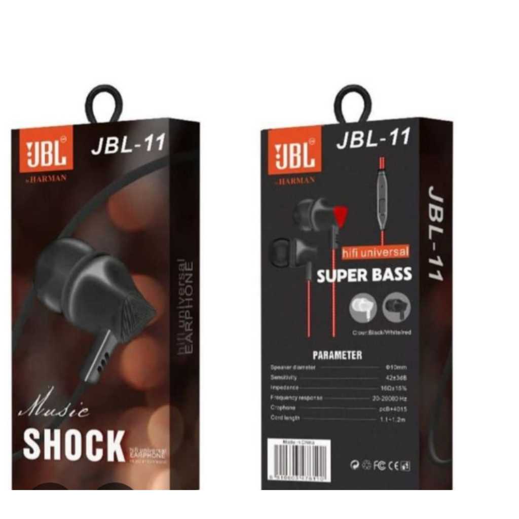 Earphone Headseat Handsfree JBL - 11 By Hrmn EXTRA BASS