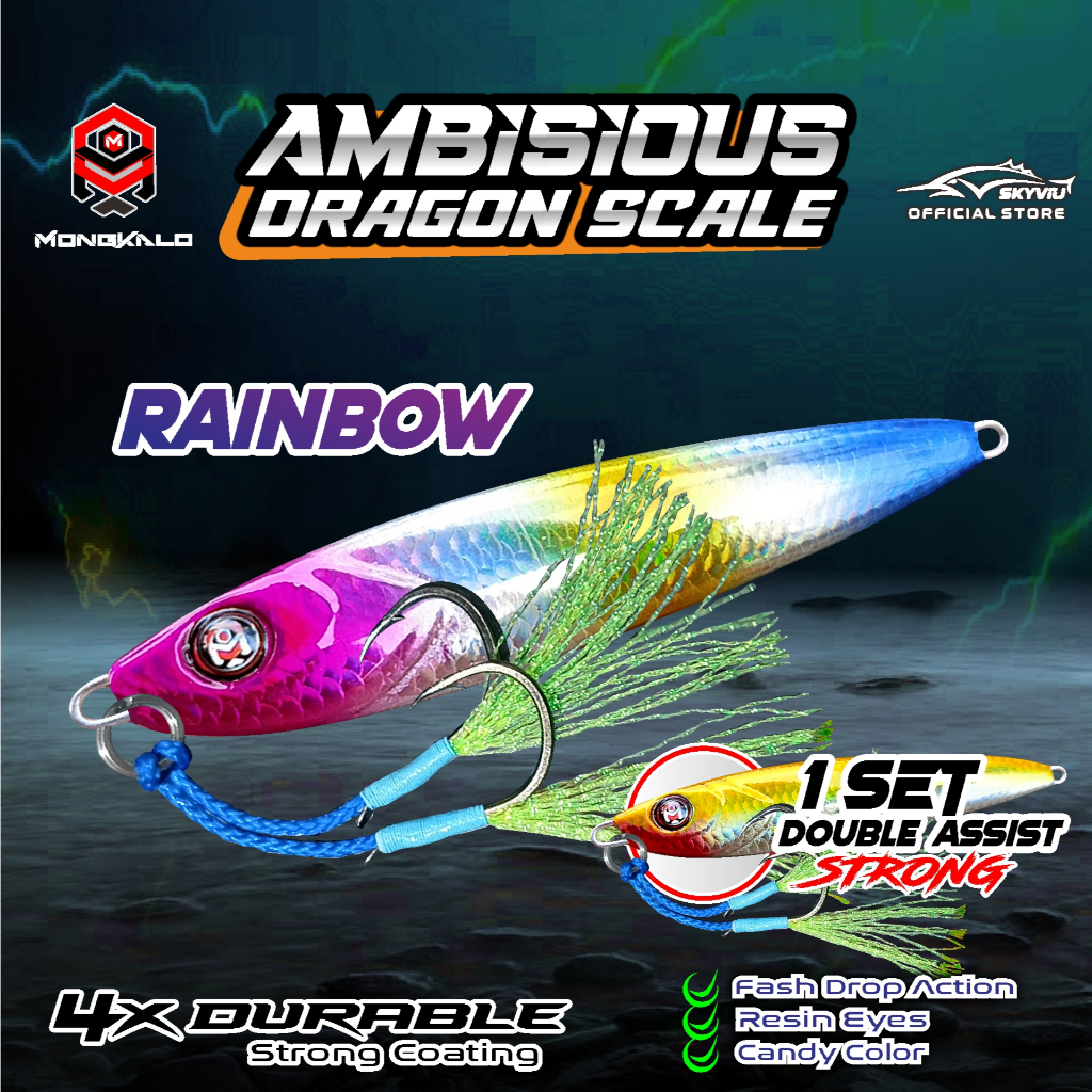 Mongkalo Ambisious Sisik-Kecil noGID noMotif Candy 80 Rainbow