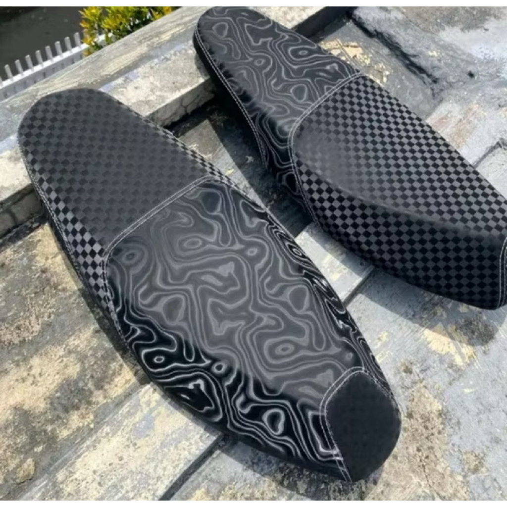 Sarung Jok Motor Sintesis - Kulit jok motor vario 125 150 new catur kombinasi wave