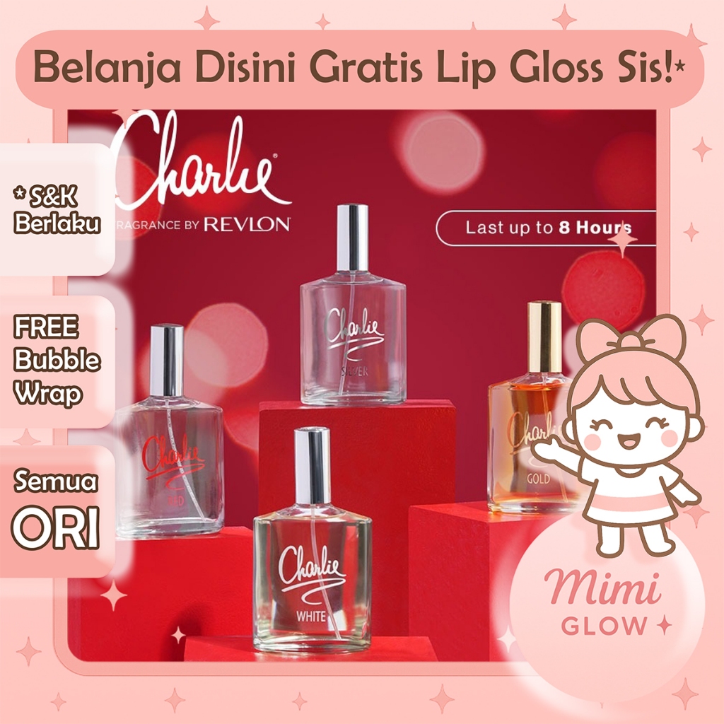 REVLON PARFUM CHARLIE WHITE [ Ori Revlon Indo ] RED 100ml Parfum Charlie Fragrance *MIMIGLOW*