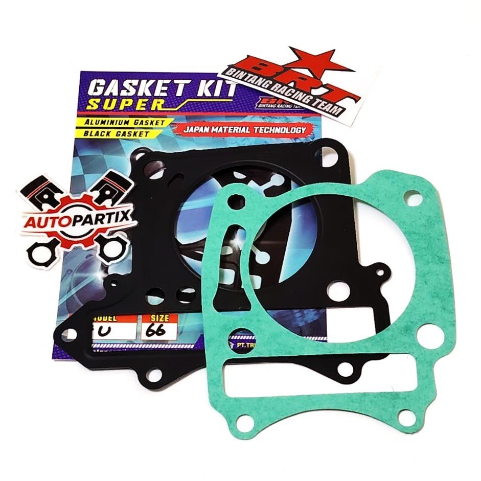 PAKING ATAS BAWAH BRT 66mm SATRIA FU 150 F150 Gasket 66 mm SATRIA FU Karbu Karburator