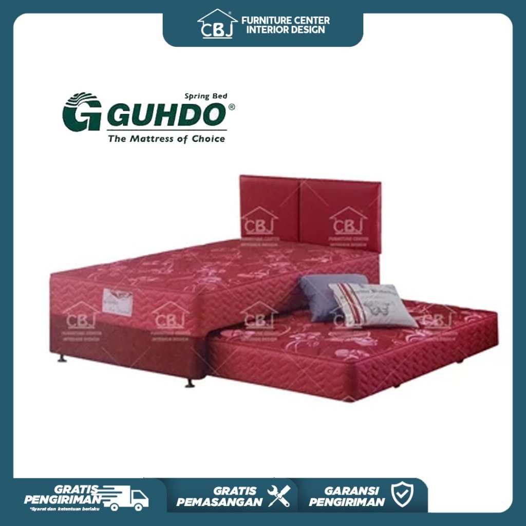 Guhdo Kasur Springbed 2in1 New Prima Atlantic - Full Set - Khusus Jabodetabek