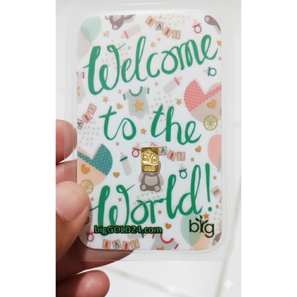 Emas Logam Mulia Batangan 0.25 gram LM BIG GOLD Serie Baby New Born