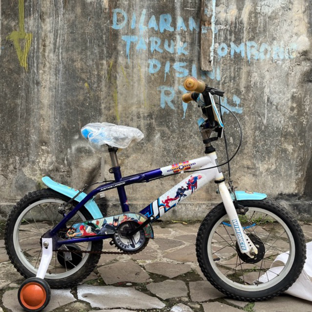 Sepeda Anak BMX 16 Inch Wimcycle Justice League (Original Wimcycle) BARU Ban Pompa