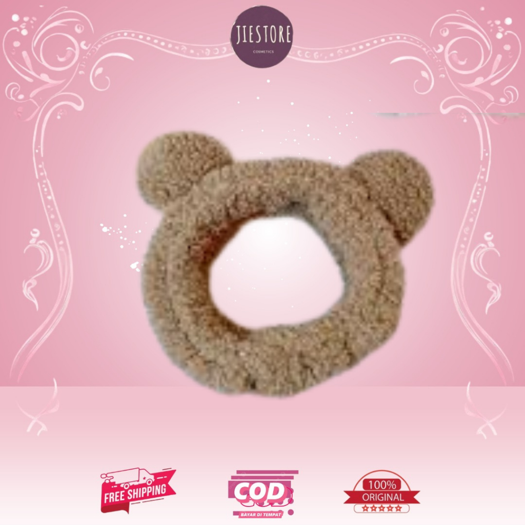 BANDANA KARAKTER LUCU ALA KOREA/BANDANA POMPOM