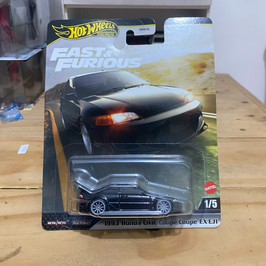 Hotwheels 1993 Honda Civic Coupe/Coupe EX EJ1 Fast Furious