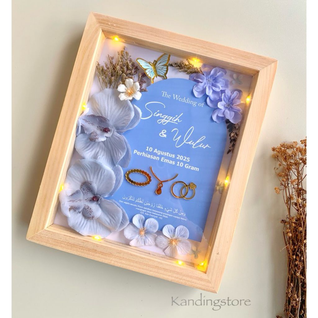 bingkai mahar 3d custom
