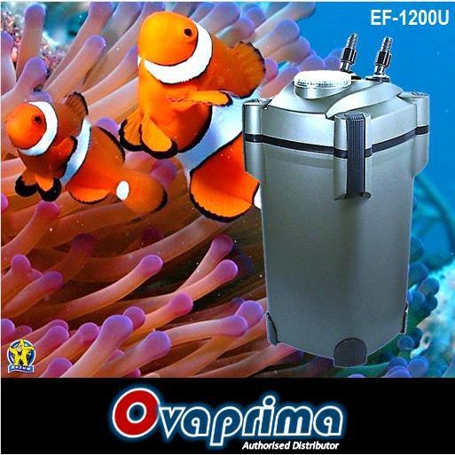 Resun EF-1200U Filter Canister External Aquarium/Aquascape + Lampu UV EF1200U