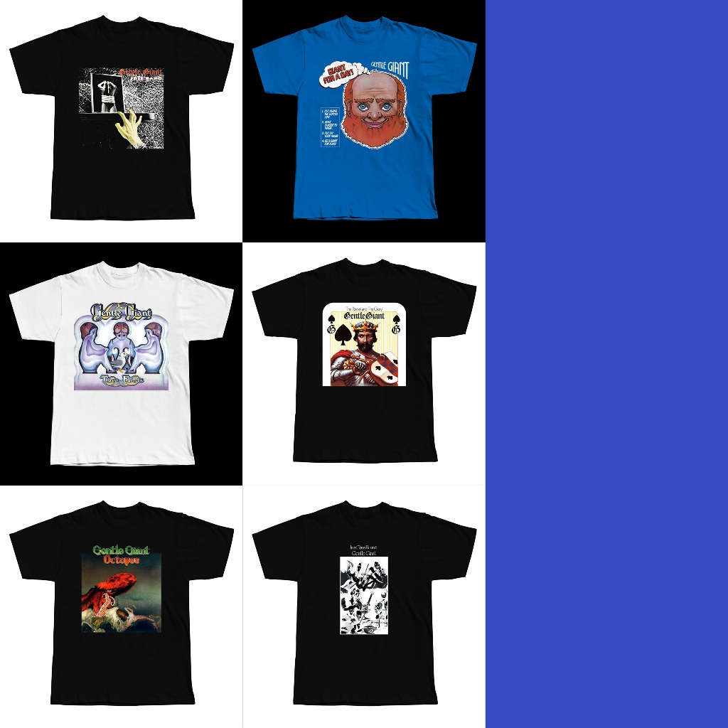 Gentle Giant Tshirt - JUAL BAJU KAOS BAND GENTLE GIANT BAND ROCK - (BISA CUSTOM)
