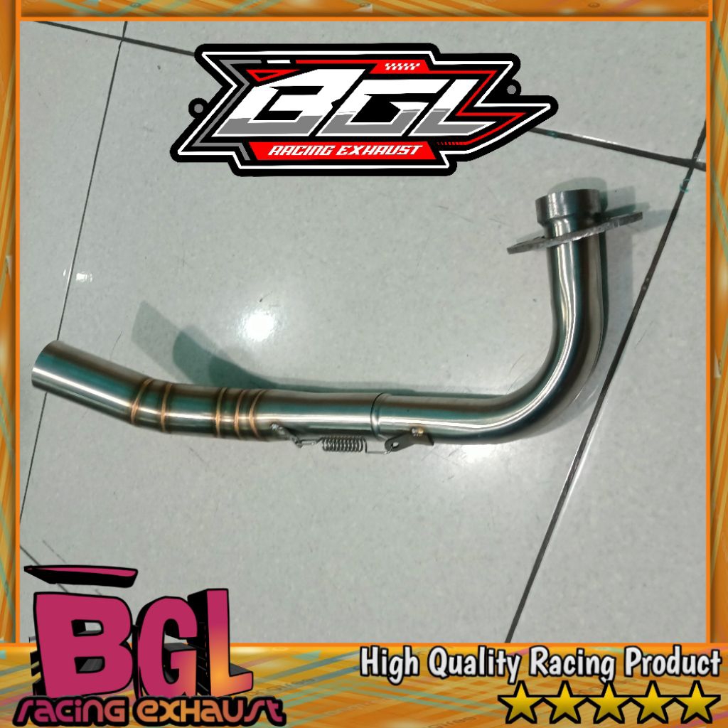 Leher knalpot  Mio Sporty Mio Smail stainles 38mm