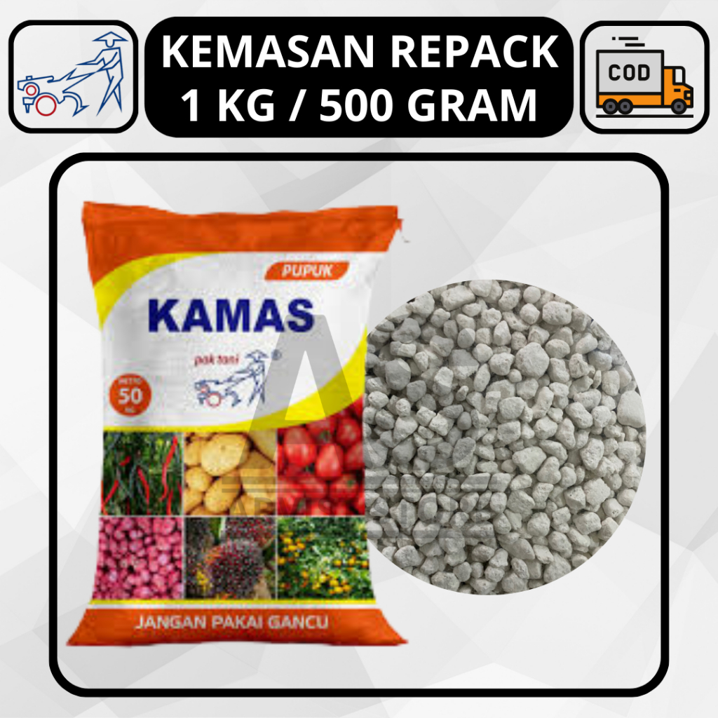 Pupuk KAMAS Pak Tani Kemasan Repack 500g / 1 Kg