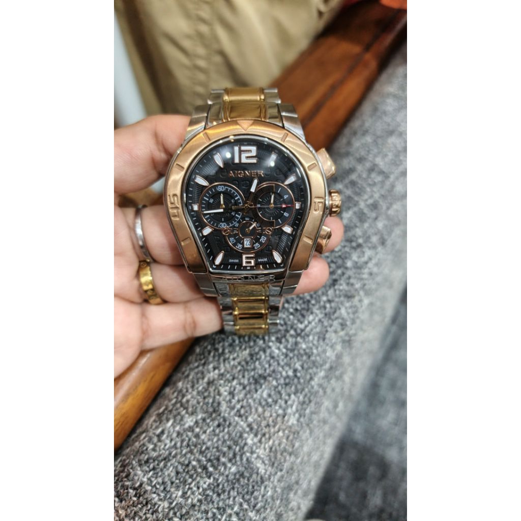 preloved jam tangan pria aigner