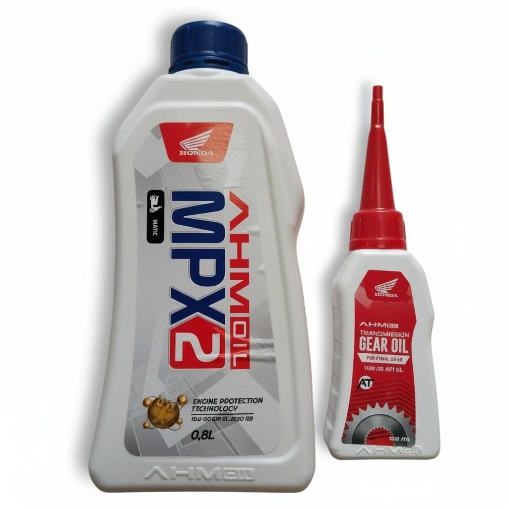 Oli motor matic honda MPX2 800ml & Oli Gardan AHM Oli Gear Honda AHM Oli Mesin Motor Honda Ahm Mpx2
