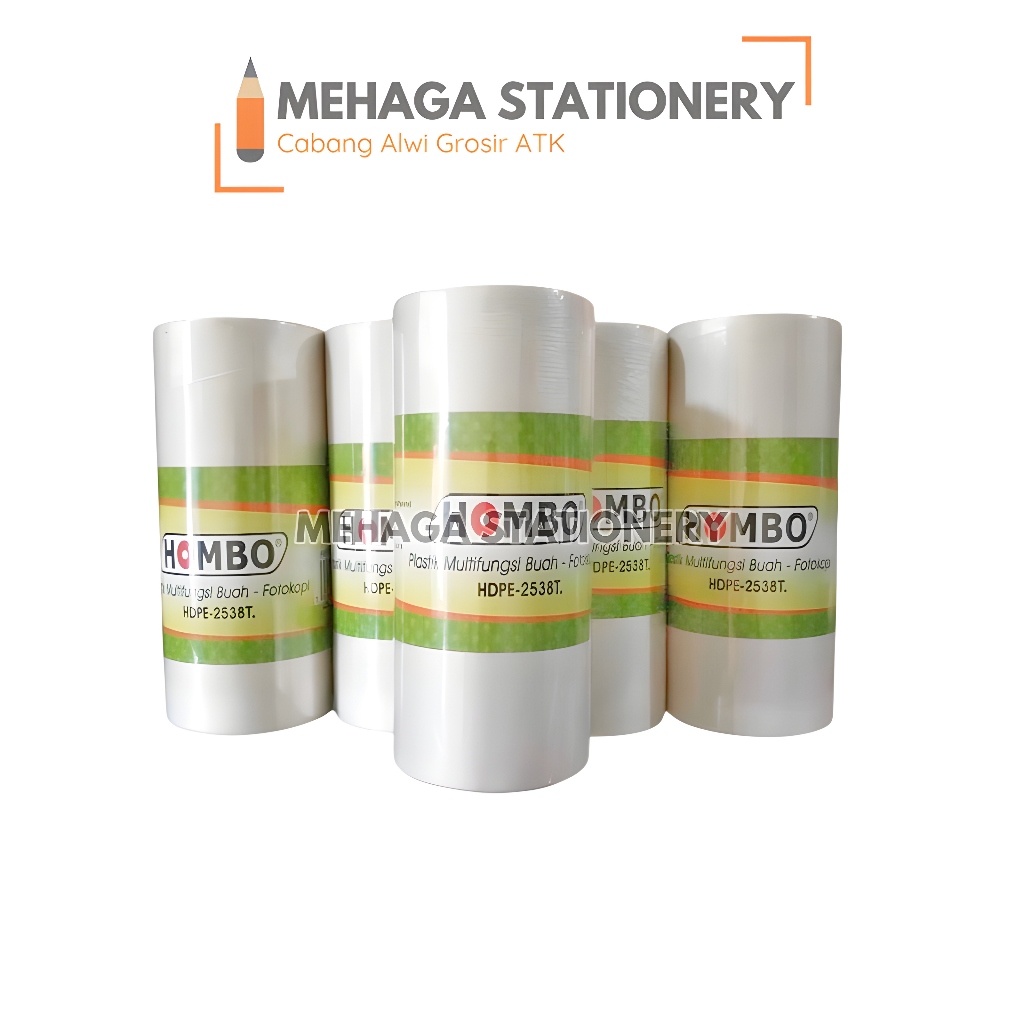 (GROSIR) Plastik Buah Roll / Plastik Fotocopy / Plastik HD Roll Hombo HDPE-2538T | 5 Roll