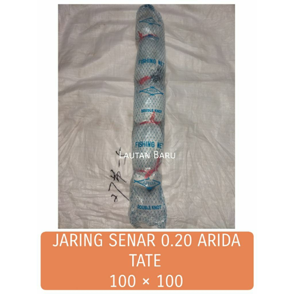 JARING ARIDA SENAR 0.20 - 100x100 TATE JARING IKAN