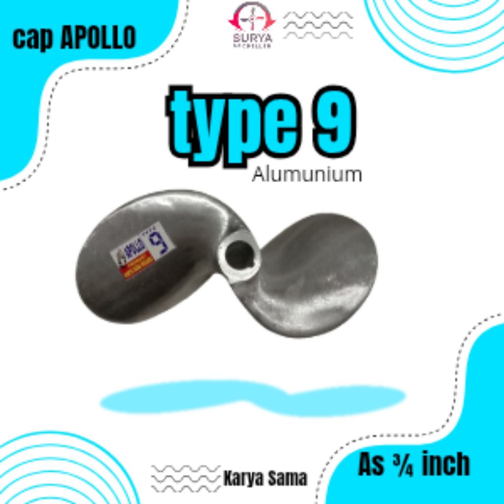 Kipas Kapal type 9 BALING-BALING PERAHU MESIN & KETINTING