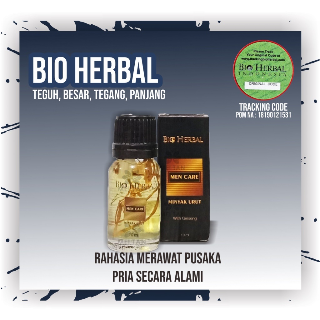 BIO HERBAL MINYAK URUT MEN CARE 10ML PEMBESAR PEMANJANG MR P PENIS PRIA / Bio Herbal Pijat Oil Minya