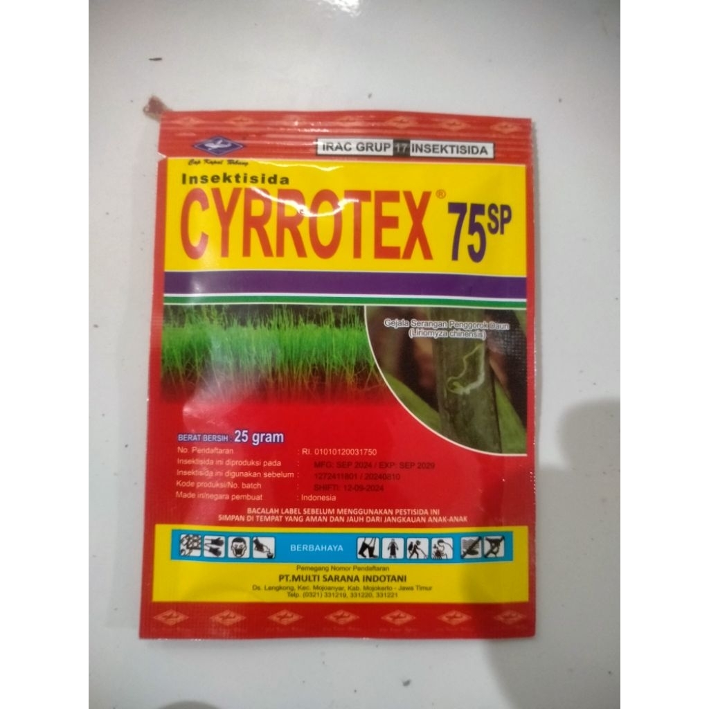 insektisida cyrrotex 75sp 25gr