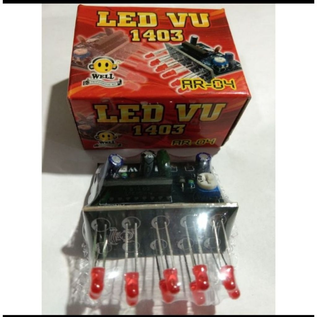 kit LED VU display view 1403 power ampli
