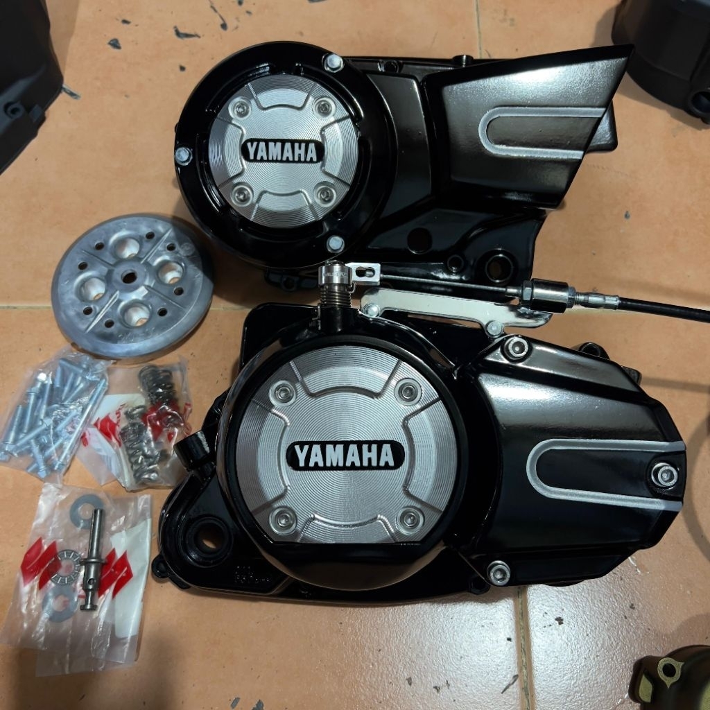 (Tutup CNC) Tulisan Yamaha Bak Rx King Kopling Kawinan Bak Ninja Orisinil Copotan Motor Gaspol Racin