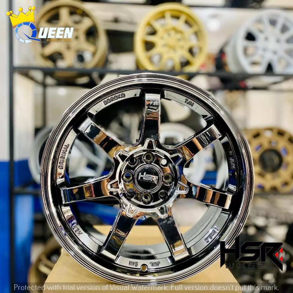 Velg Mobil TE37 R17 Hsr Aeri Ring 17 Black Chrome for jazz avanza xenia livina dll toko velg serpong