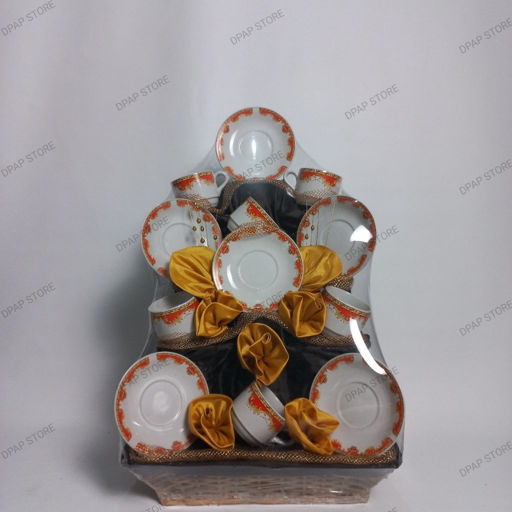 Parsel Teaset/Parcel Keramik/Parcel Piring/Parcel lebaran/Parsel Natal