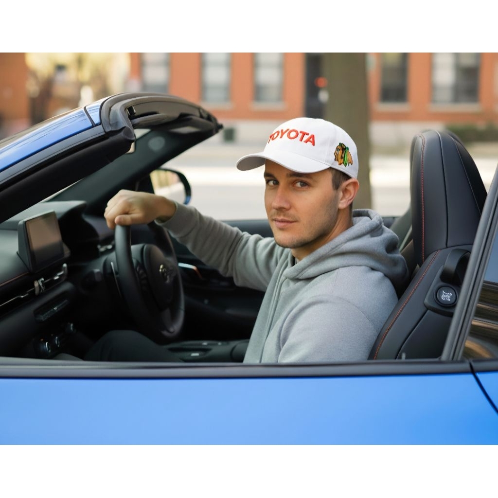 Topi Logo Toyota Dan Indian Original Second Warna Putih