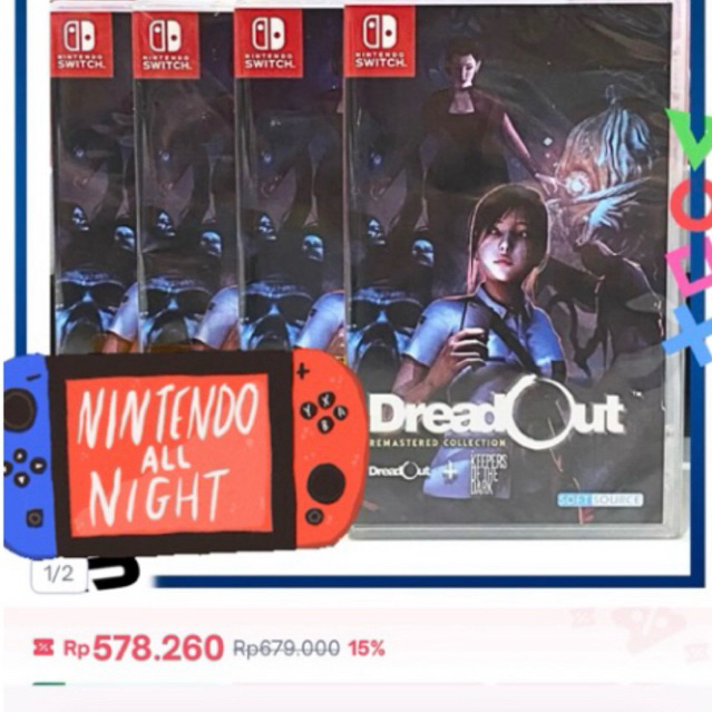 Cartridge game nintendo switch - dreadout remastered murah