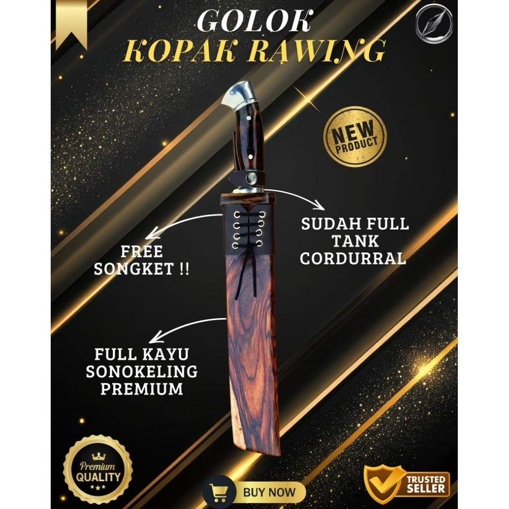 [BILAHPREMIUM] GOLOK KOPAK RAWING