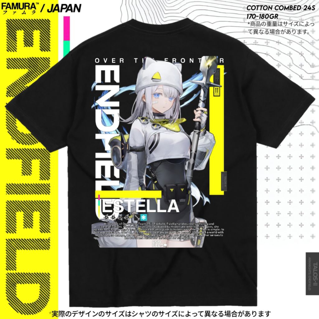 FAMURA T-Shirt Kaos Game Baju Estella Arknights Endfield