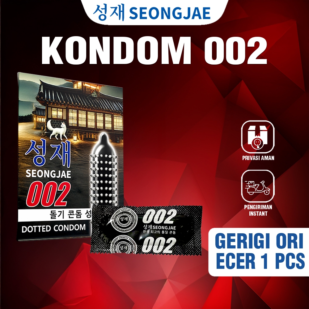 Seongjae Kondom Bergerigi Tebal Jepang 002 - Varian Eceran 1 Pcs ( Saset )