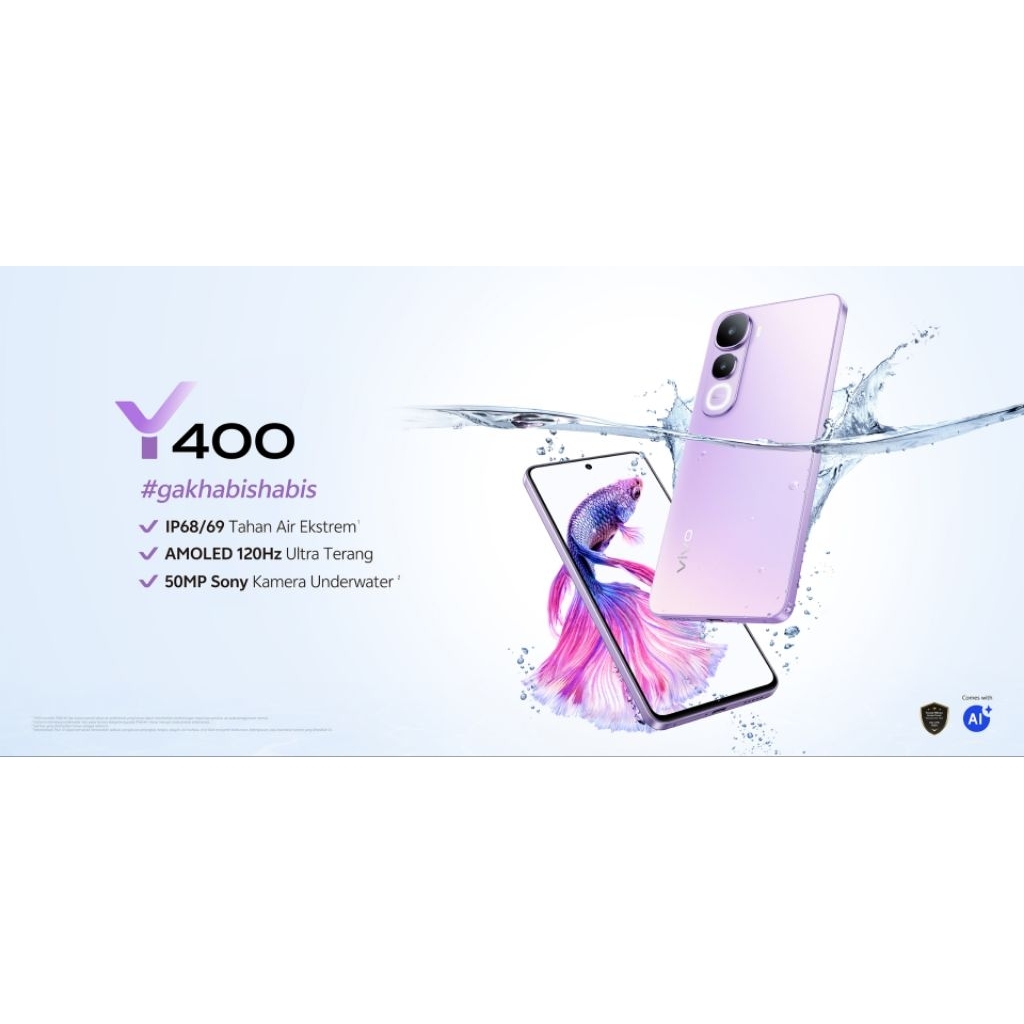 Vivo Y400 Ram 8+8/256GB Garansi Resmi Official Vivo Store Indonesia