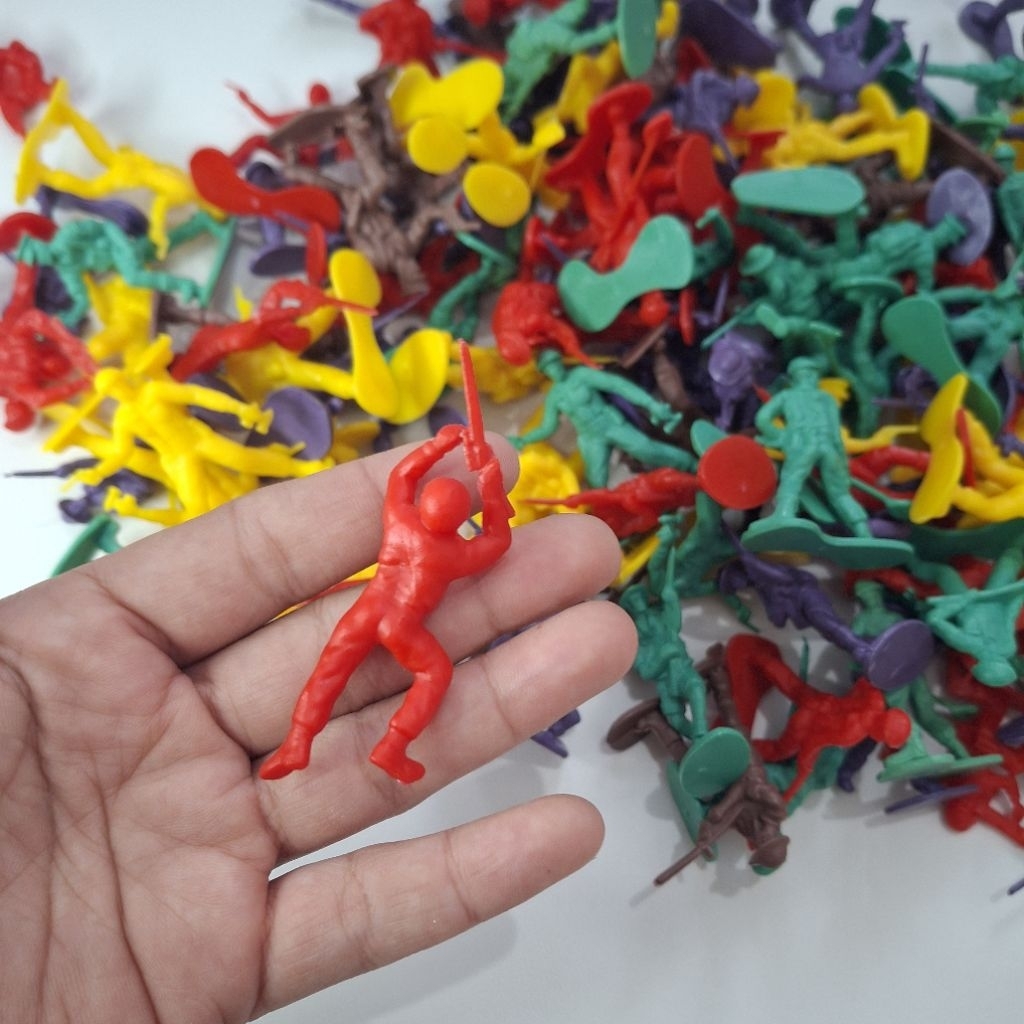 500 gr Patung Tentara Patung Patungan Figure Grosir Mainan Murah Isi Sekitar 250-280 pcs Mainan Figu