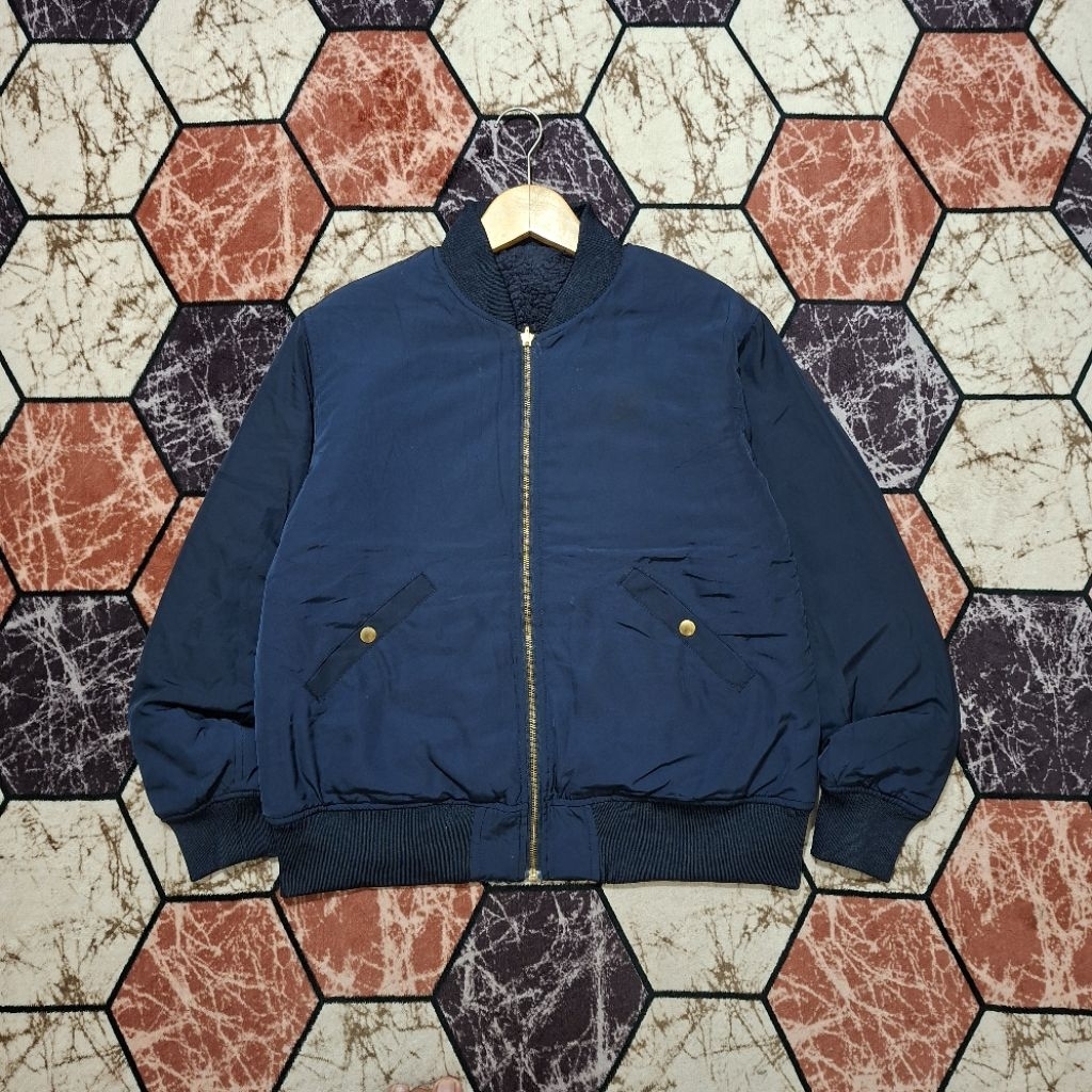 Reversible Sherpa Bomber Jacket Back Number