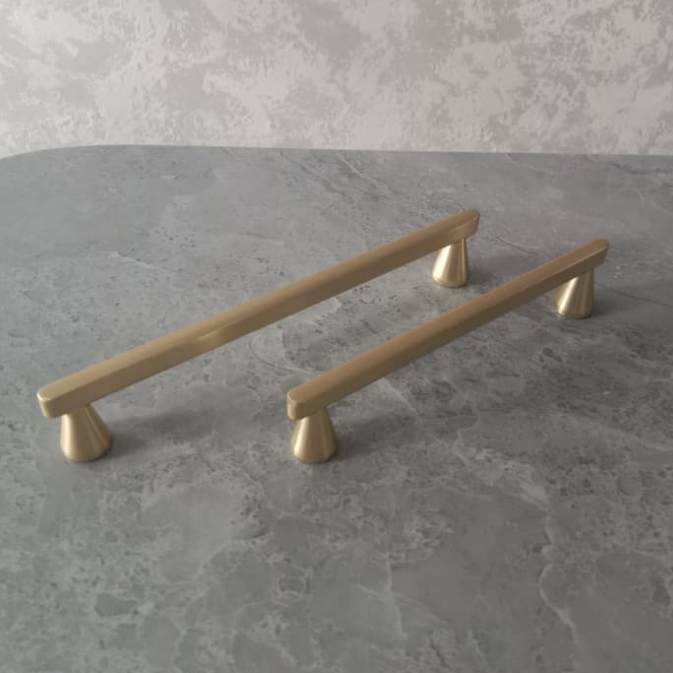 Door Knob Marble Handle Tarikan Pintu Lemari Laci Pegangan Daun Semanggi untuk Interior Rumah dan Ka