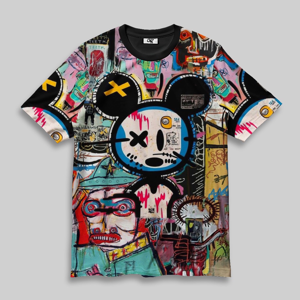 Kaos Unisex Fullprint Premium - Doodle Grafic Art